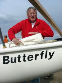 Jim Young giving a Butterfly race clinic